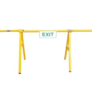 Barricade Gate with Exit Sign