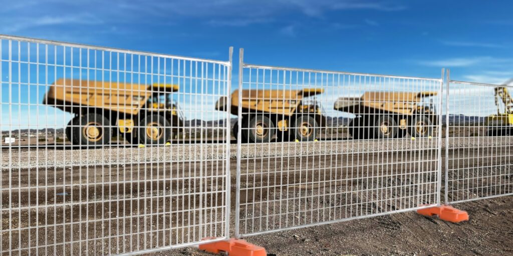 tempoary fencing or hard barricading 